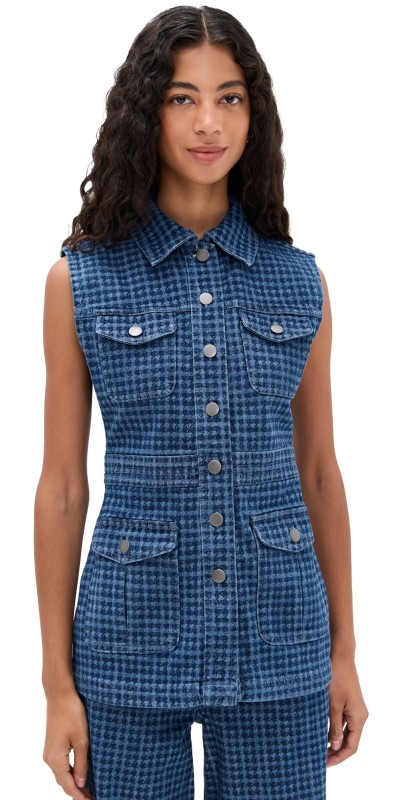 Seventy + Mochi Ani Vest Houndstooth Idaho