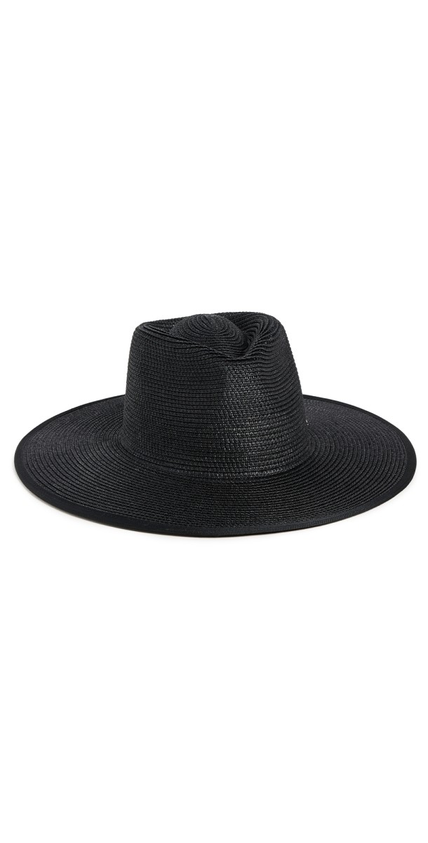 Brixton Santiago Straw Rancher Hat Black