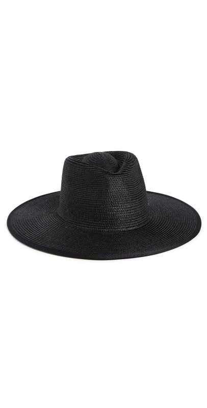 Brixton Santiago Straw Rancher Hat Black