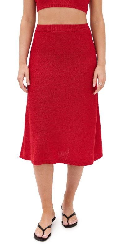 ba & sh Ba & sh x Suzie Kondi Kaly Skirt Rouge