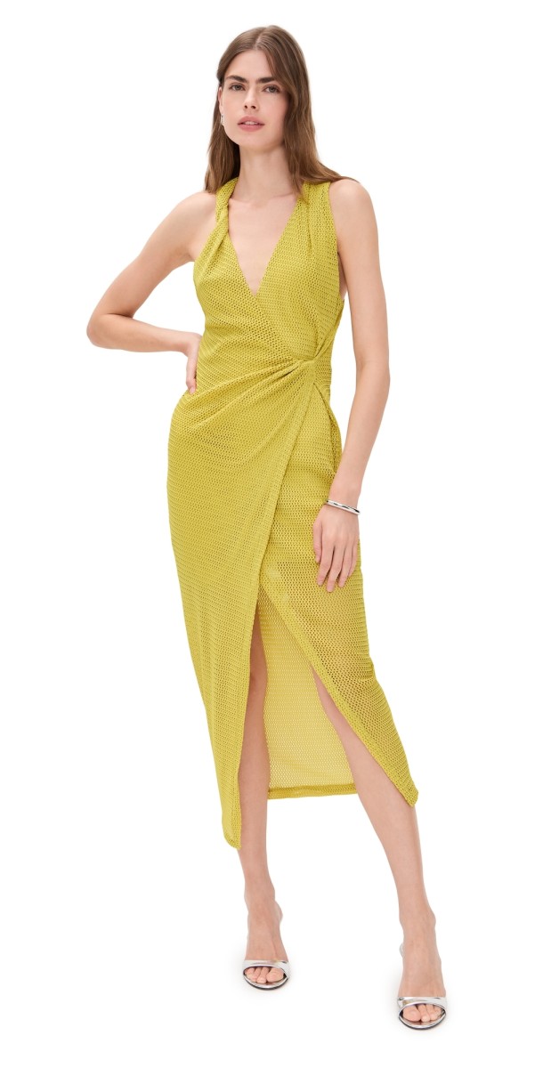 IRO Tia Dress Yellow Olive