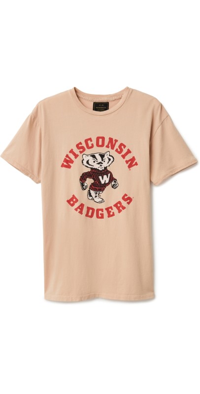 Original Retro Brand Wisconsin Badgers Tee Vintage Camel