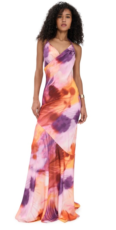 Andrea Iyamah Tiro Full Length Dress Dandi Print