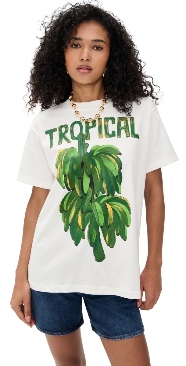FARM Rio Tropical Off-White T-Shirt Off White Multi