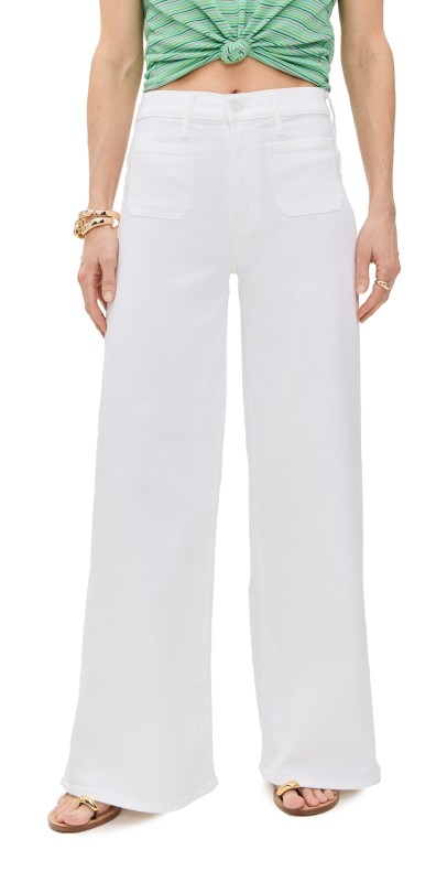 MOTHER Petite Lil Patch Pocket Undercover Sneak Jeans Fairest of Them All
