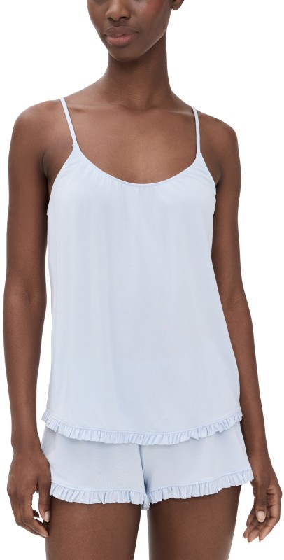 Eberjey Gisele The Cami Short Pajama Set Ice Blue