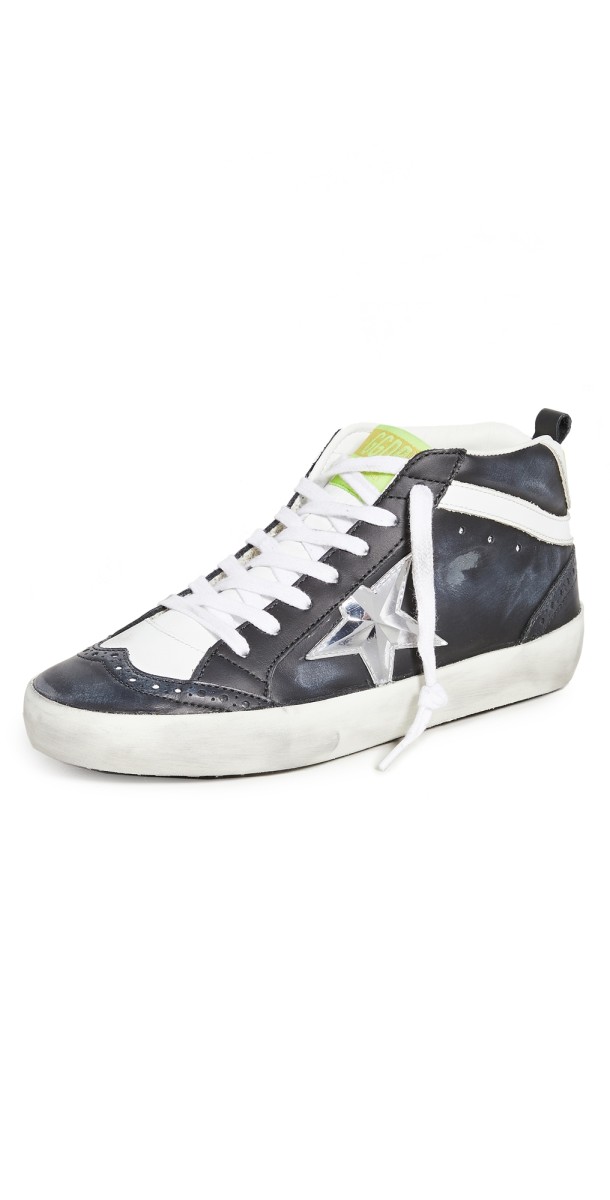 Golden Goose Midstar Sneakers Black/White/Silver