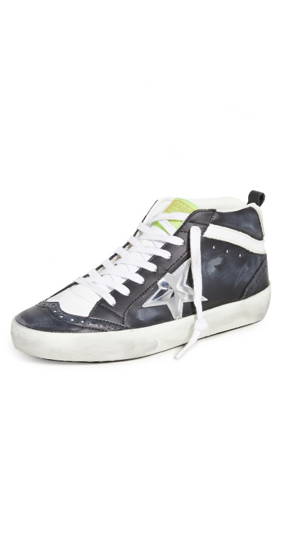 Golden Goose Midstar Sneakers Black/White/Silver