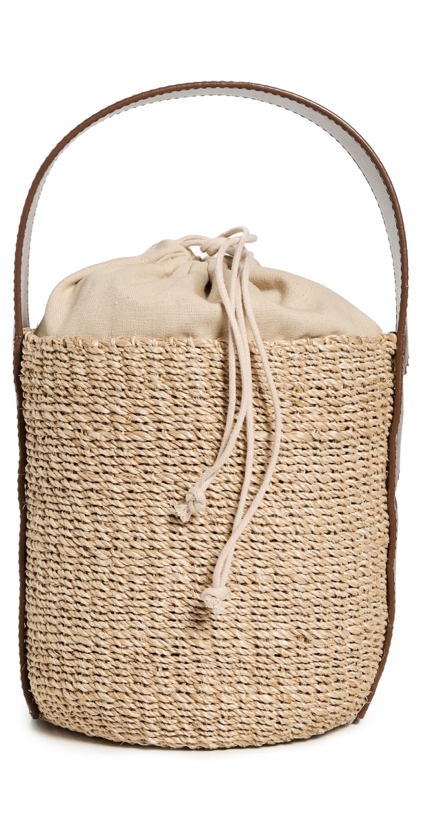 Poolside Bags The Montauk Bucket Bag Natural