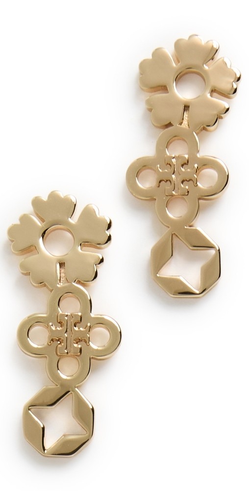 Tory Burch Cluster Earrings Gold