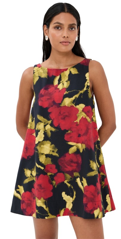 Azeeza Samiya Mini Dress Red Rose