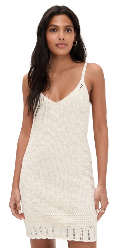 Z Supply Charmer Crochet Dress Sea Salt