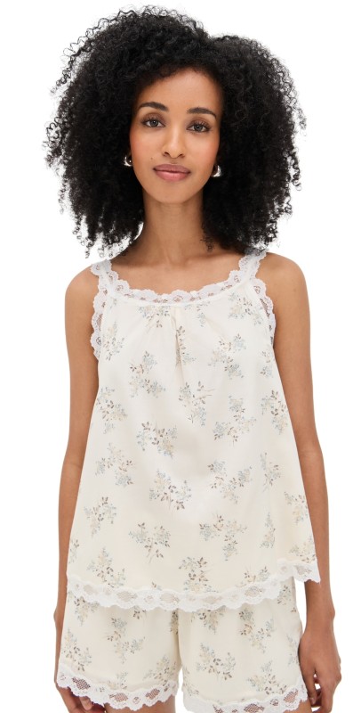 POSSE Elodie Top Blue Blooms