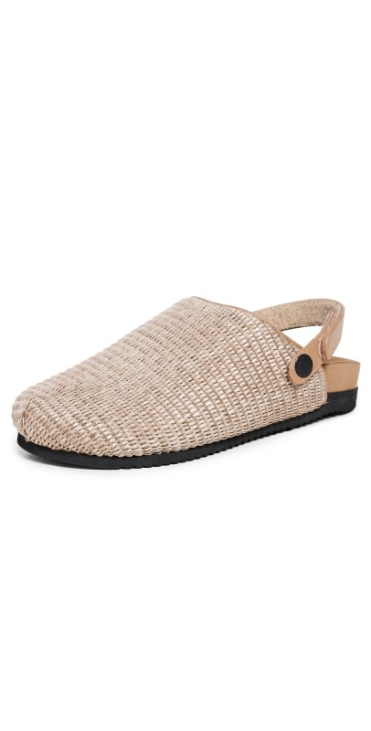 ROAM Convert Raffia Clogs Natural
