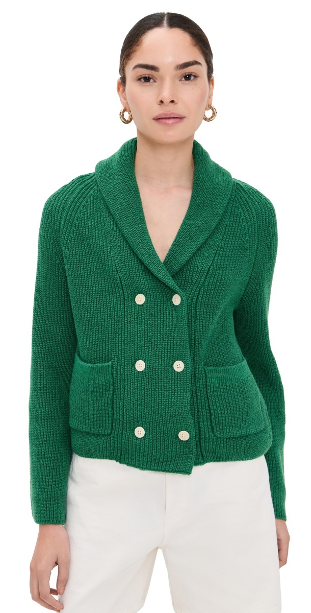 Alex Mill Marseille Cardigan Verdant Green