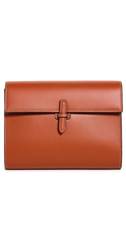 Hunting Season Small Soft Clutch In Napa Brick