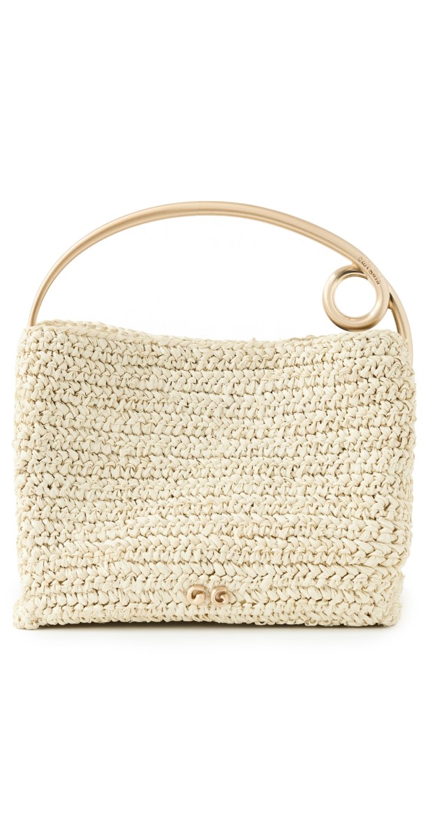 Cult Gaia Lalli Top Handle Bag Natural