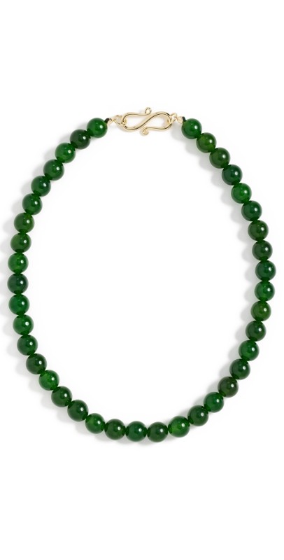 LIÉ STUDIO The Mary Necklace Green Agat