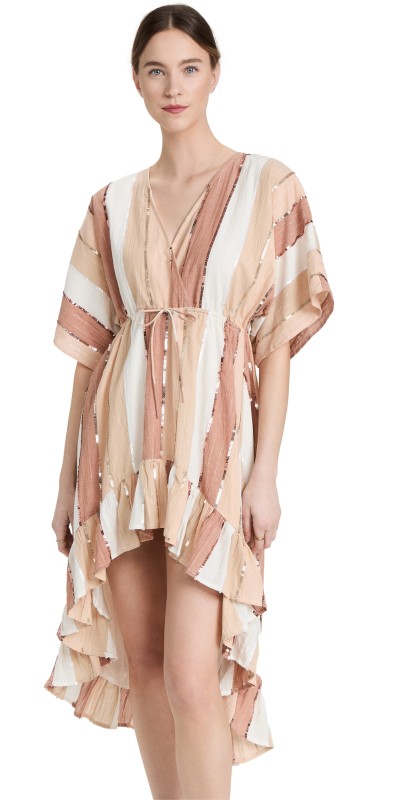 SUNDRESS Deva Dress Mix Sand Stripes And Sequins