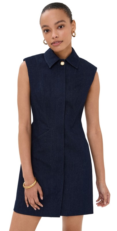 Veronica Beard Serina Dress Dark Oxford