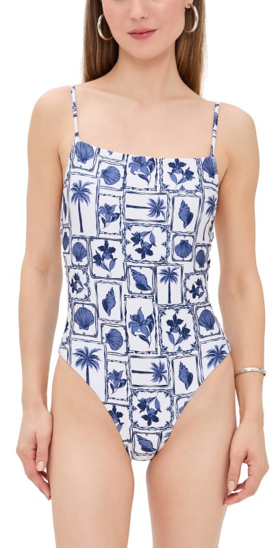 MINKPINK Sylvie Scoop Back One Piece Postcard-Floral