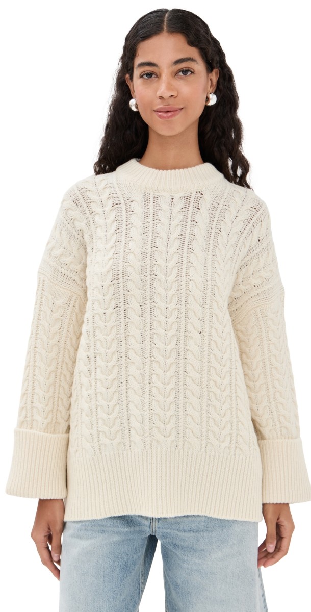CO Oversized Crewneck Sweater Ivory