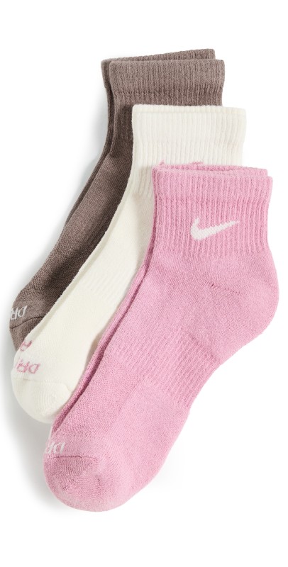 Nike Everyday Plus Socks 3 Pack Pink