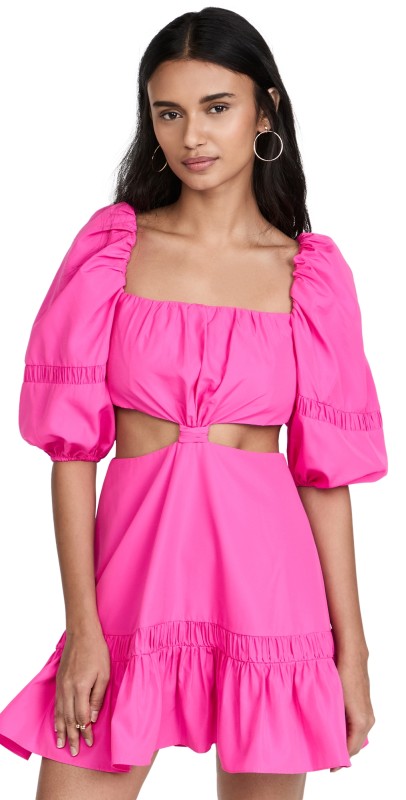 ALEXIS Bertana Cutout Dress Magenta