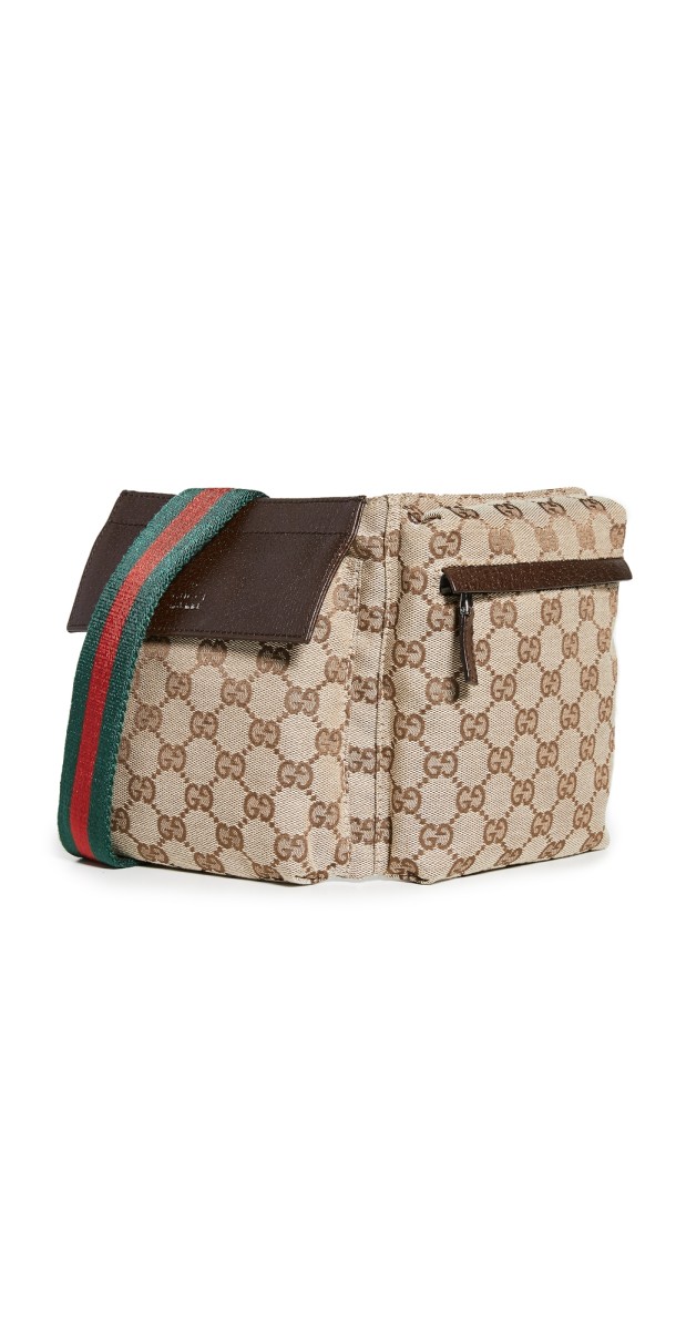 Shopbop Archive Gucci Vintage Web Belt Bag, Gg Canvas Brow