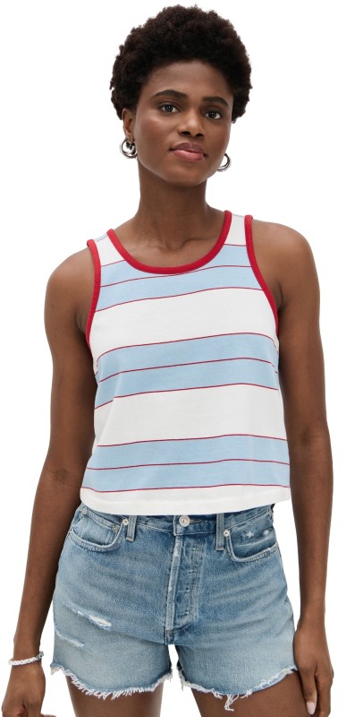 RE/DONE Bama Tank Pacific Stripes
