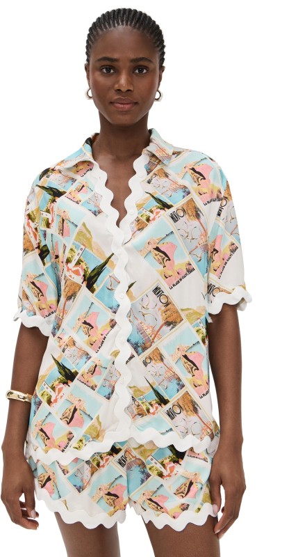 Seven Wonders Caterina Shirt Vacay Aqua