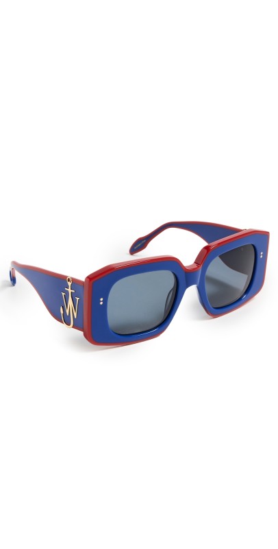 JW Anderson Bumper Sunglasses Blue/Red