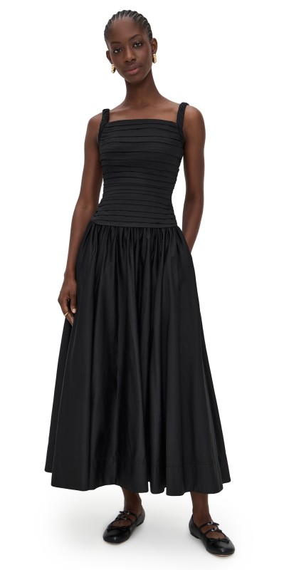 Aje Star Midi Dress Black