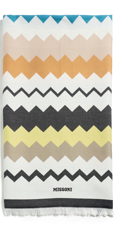 Missoni Best Fouta Beach Towel Black Multicolor