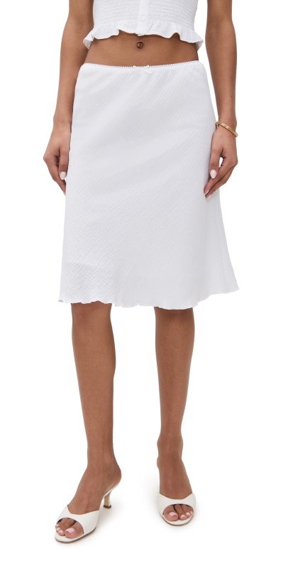 GUIZIO Paloma Skirt White