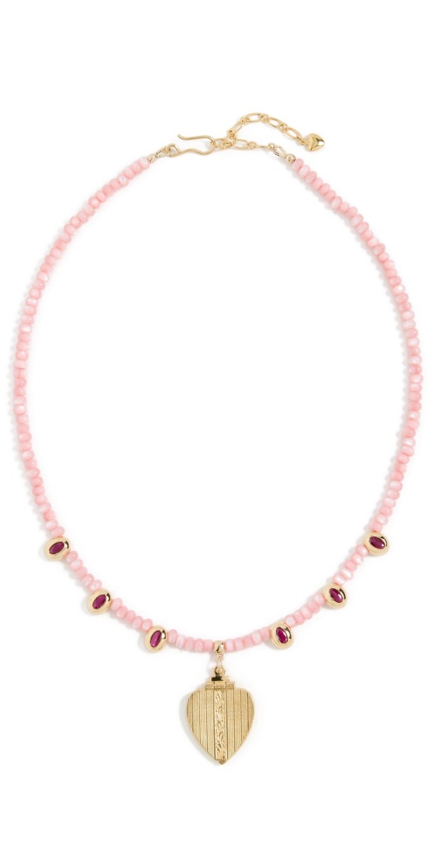 Brinker + Eliza Paulette Necklace Blush
