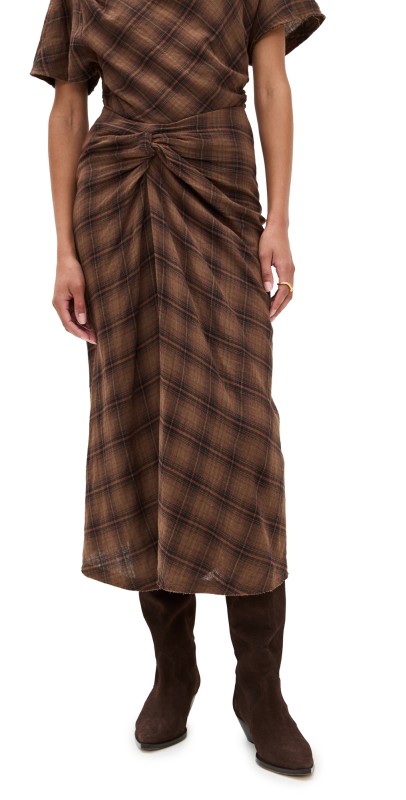 Isabel Marant Étoile Nicole Skirt Dark Bronze