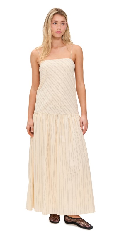 Bec + Bridge Peyson Maxi Dress Cream/Black Stripe