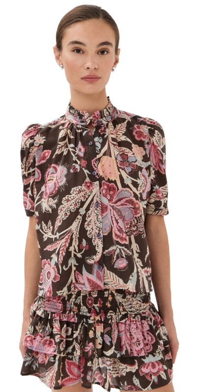 Alix of Bohemia Winn Terra Floral Shirt terra