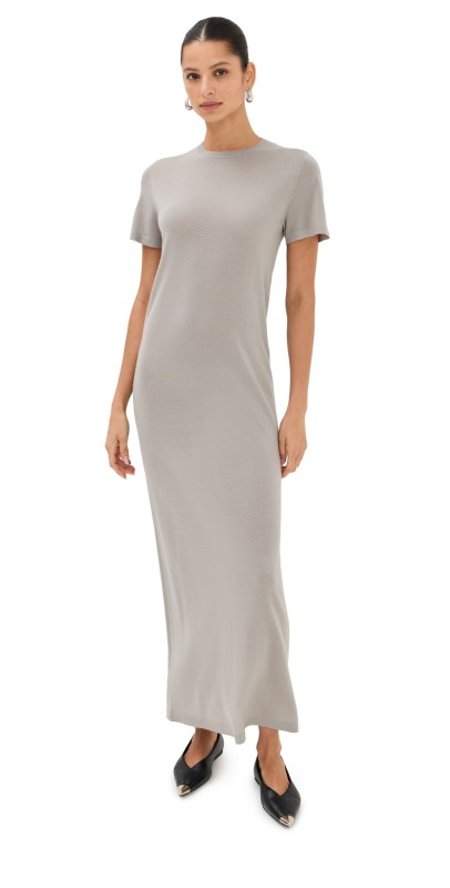 CO Knit T-Shirt Dress Stone