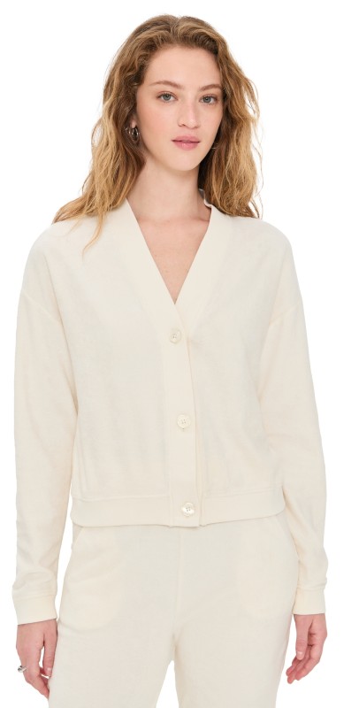 KULE The Terry Bay Cardigan Cream