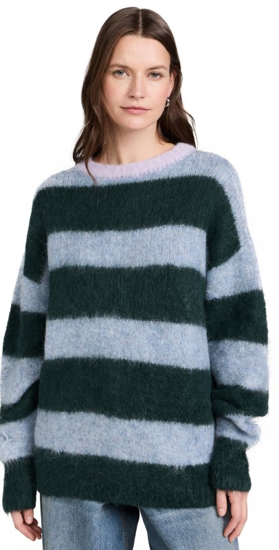 Free People Paris Sweater Forest Cloud Combo