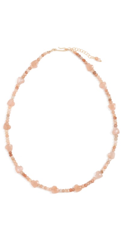 Brinker + Eliza Charli Necklace Peach Moonsto