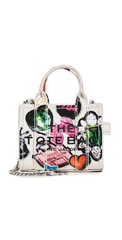 Marc Jacobs Nano Tote Crossbody White Mult