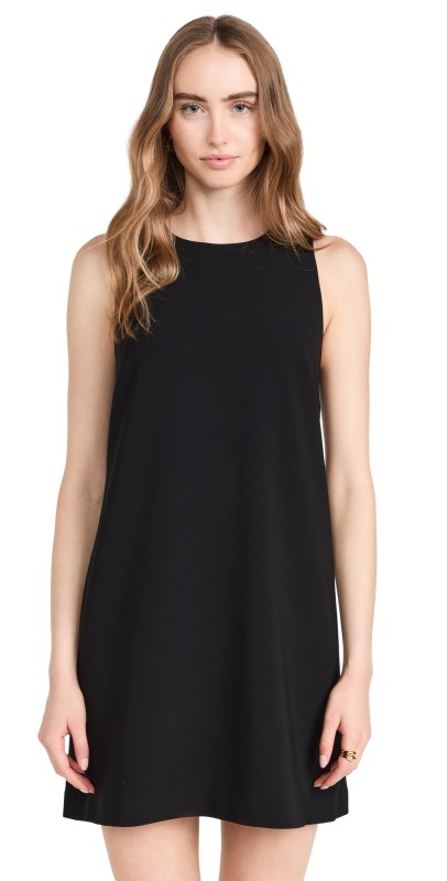 Theory Shift Mini Dress Black