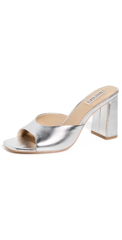Badgley Mischka Cadence Mules Silver