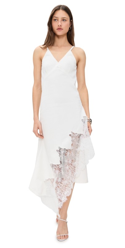 Marques'Almeida Aysmmetric Hem Dress White