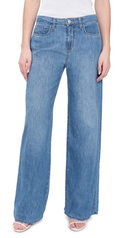 L'AGENCE Alicent Sneaker Wide Leg Jeans Stokes