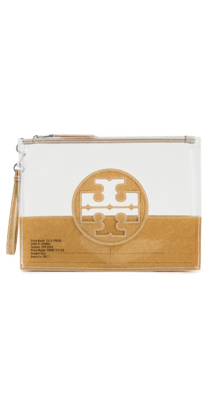 Tory Burch Ella Clear Pouch Clear