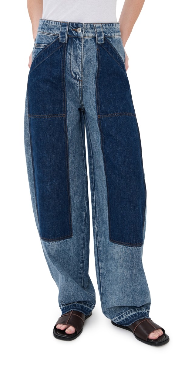 CO Denim Patchwork Pants Indigo